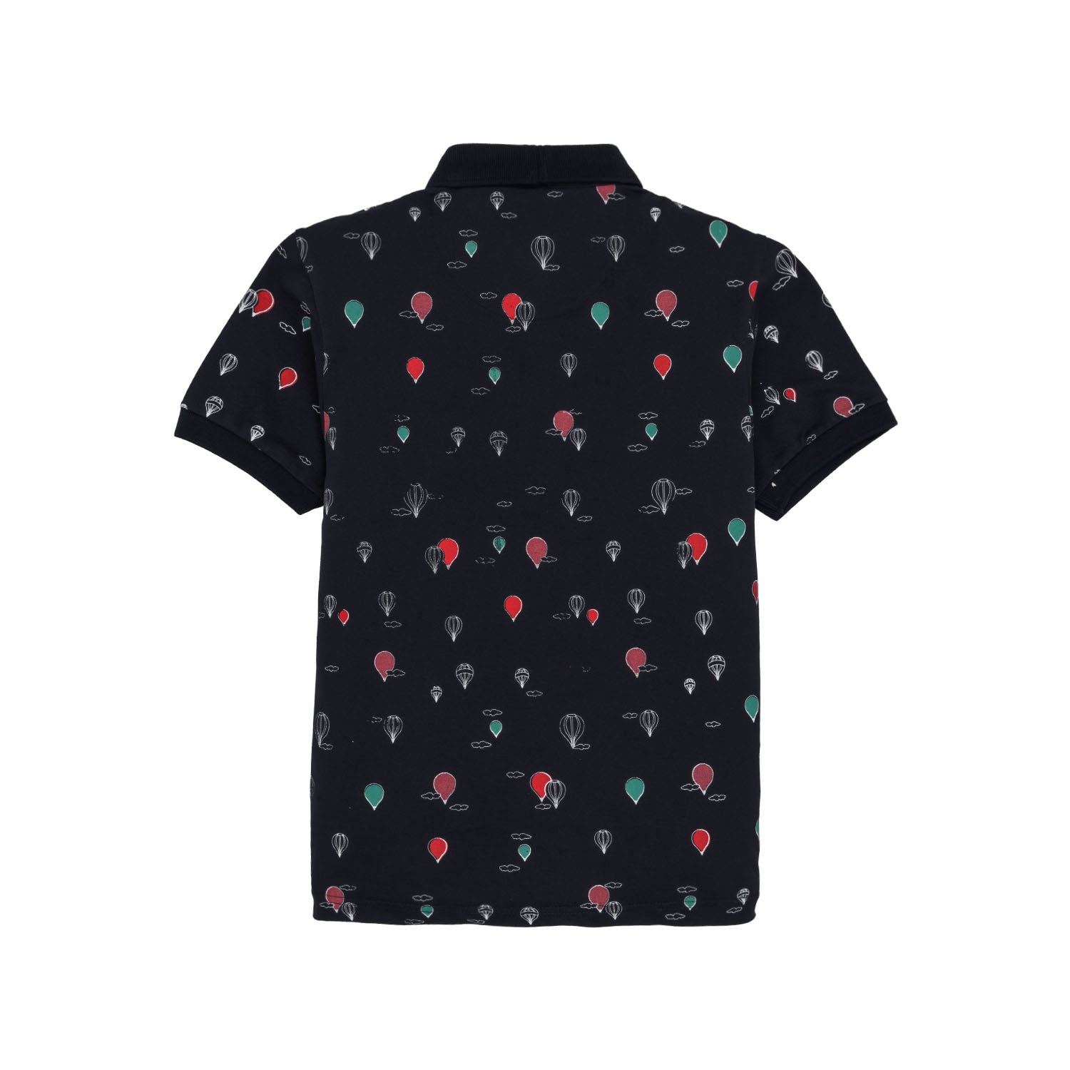 Status Quo Boys Abstract Print Polo Collar Half Sleeves Regular Fit Tshirt