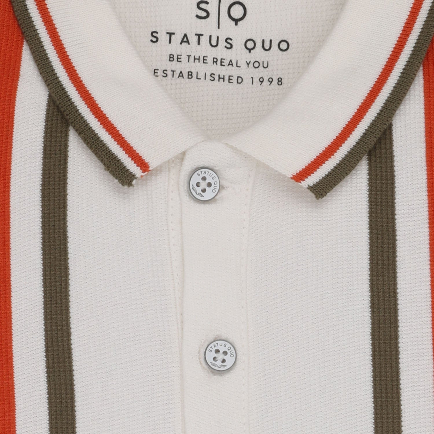 Status Quo Boys All-Over Striped Half Sleeves Regular Fit Tshirts