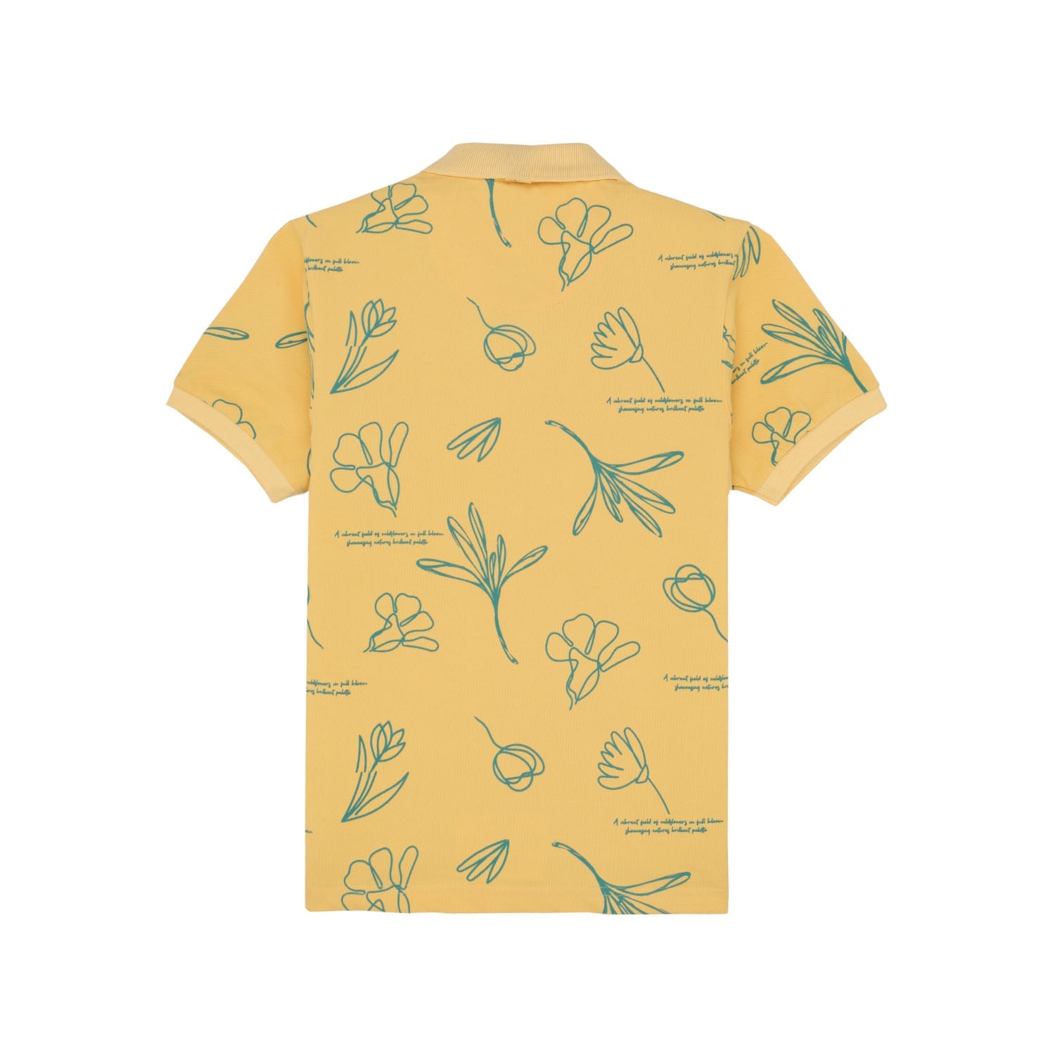 Status Quo Boys All-Over Floral Printed Polo Collar Tshirt