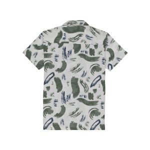 Status Quo Boy'S Abstract Printed Regular Fit Co-Ord Set With Shirt & Shorts