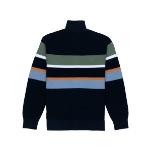 Boys Striped High Neck Sweater