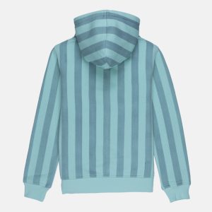 Boys Striped Hooded Sweatshirt