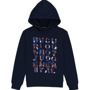 Boys Printed Hooded Sweatshirt