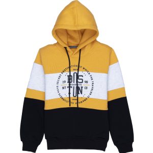Boys Colour Blocking Hooded Sweatshirt