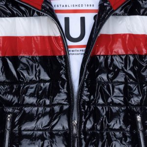 Boys Colour Blocking High Neck Jacket