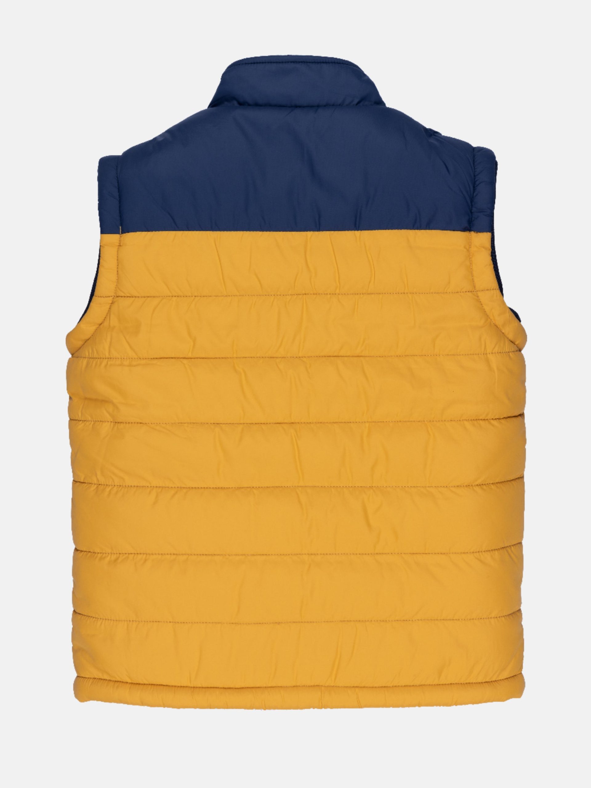 Boys Colour Blocking High Neck Sleeveless Jacket