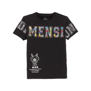 Status Quo Kids Printed Round Neck T-Shirt