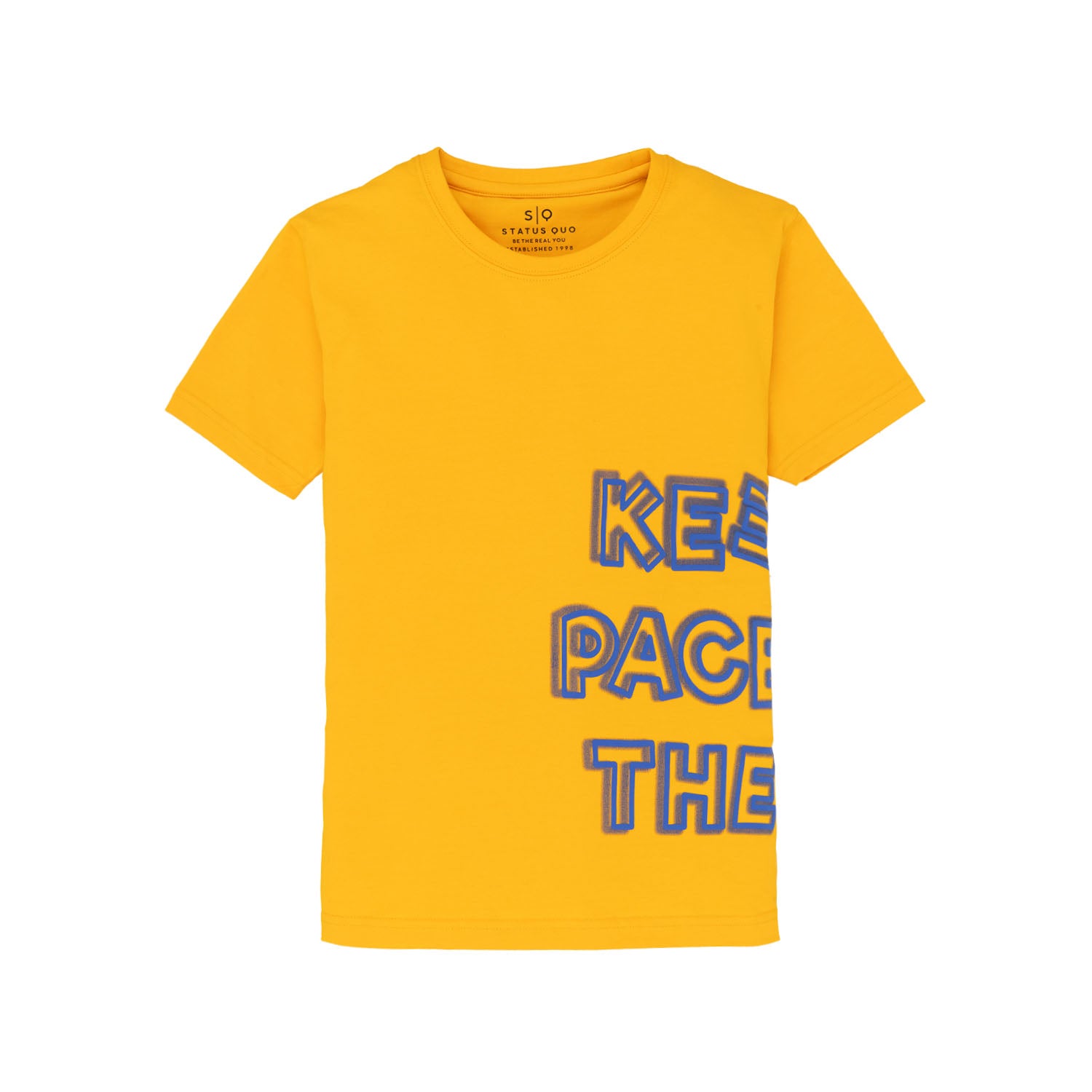 Status Quo Boys Printed Round Neck T-Shirt