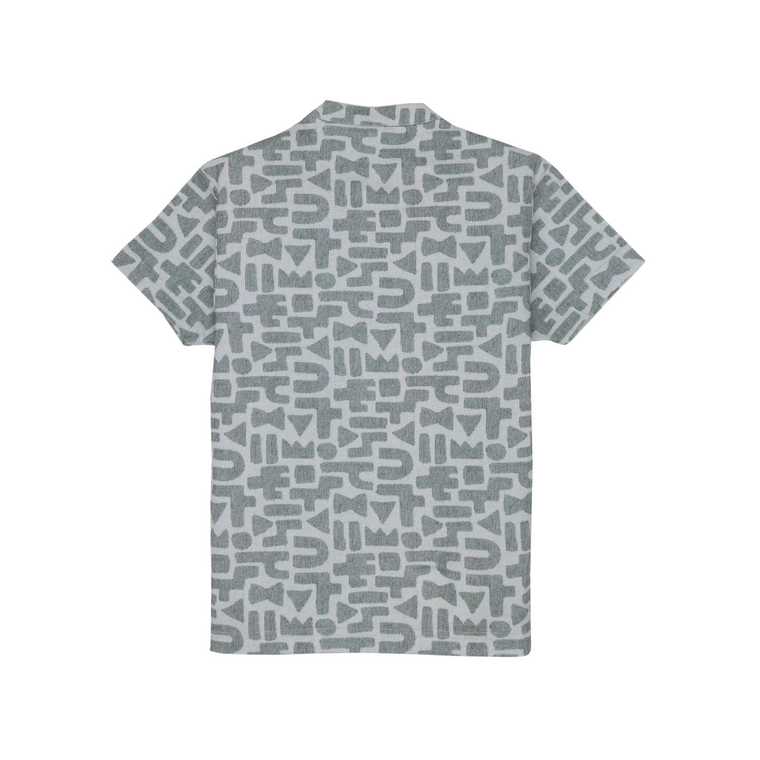 Status Quo Boys Geometric Print Henley Neck Half Sleeves Regular Fit Tshirt