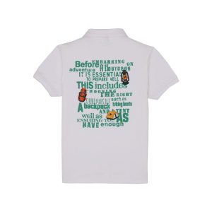 Status Quo Boys Typography Printed Polo Collar Half Sleeves Regular Fit Tshirt