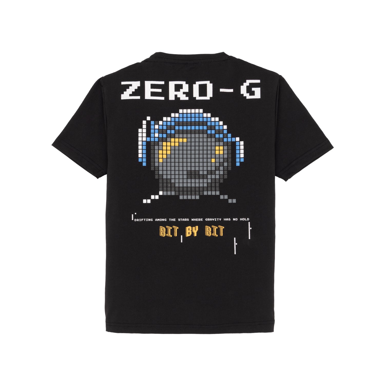 Status Quo Boy'S Space-Themed Printed T-Shirt With Round Neck