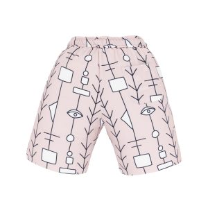 Status Quo Boy'S Geometric Print Polyester Blend Drawstring Shorts
