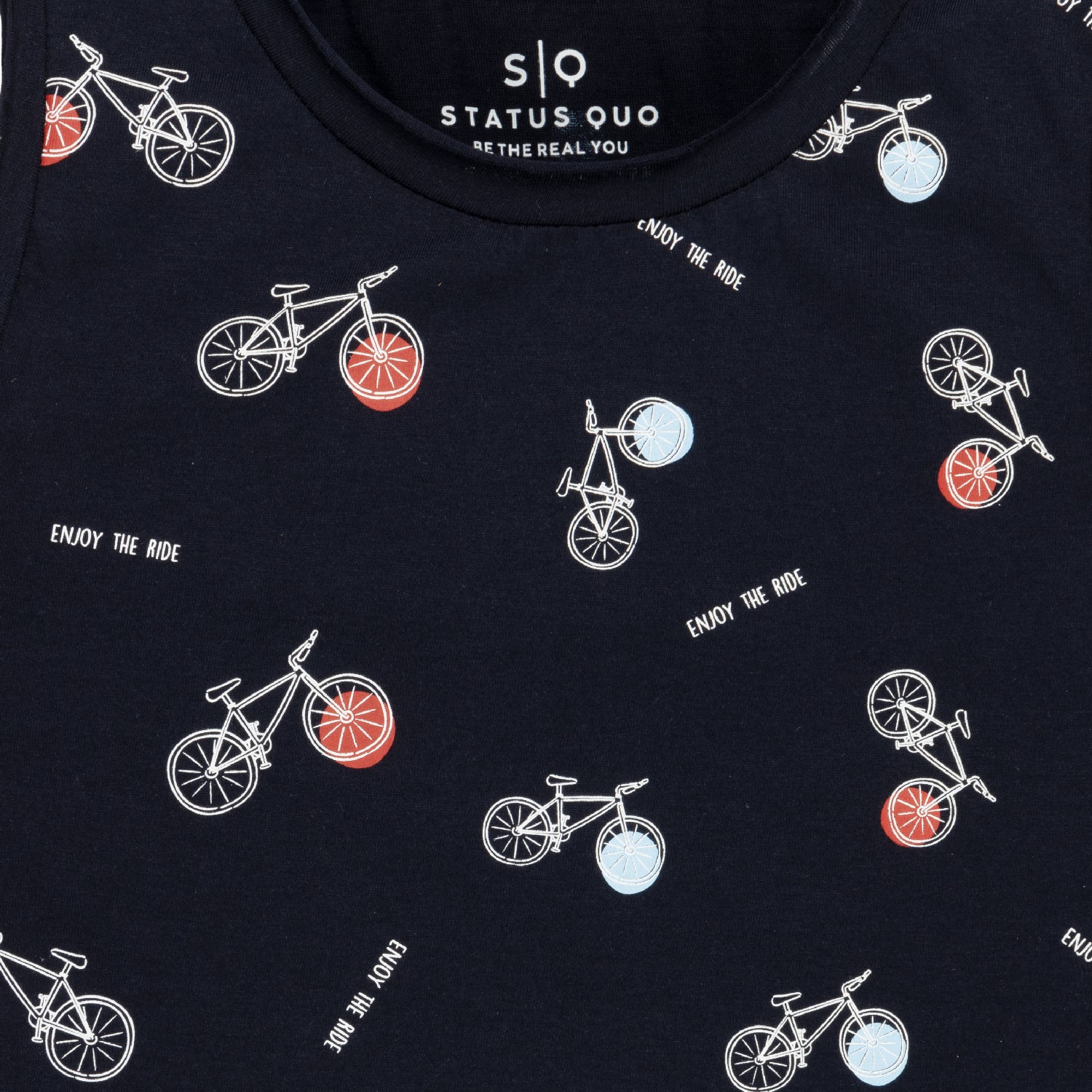 Boys All Over Printed Sleeveless T-Shirt