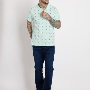 Status Quo Mens All Over Printed Polo T-Shirt