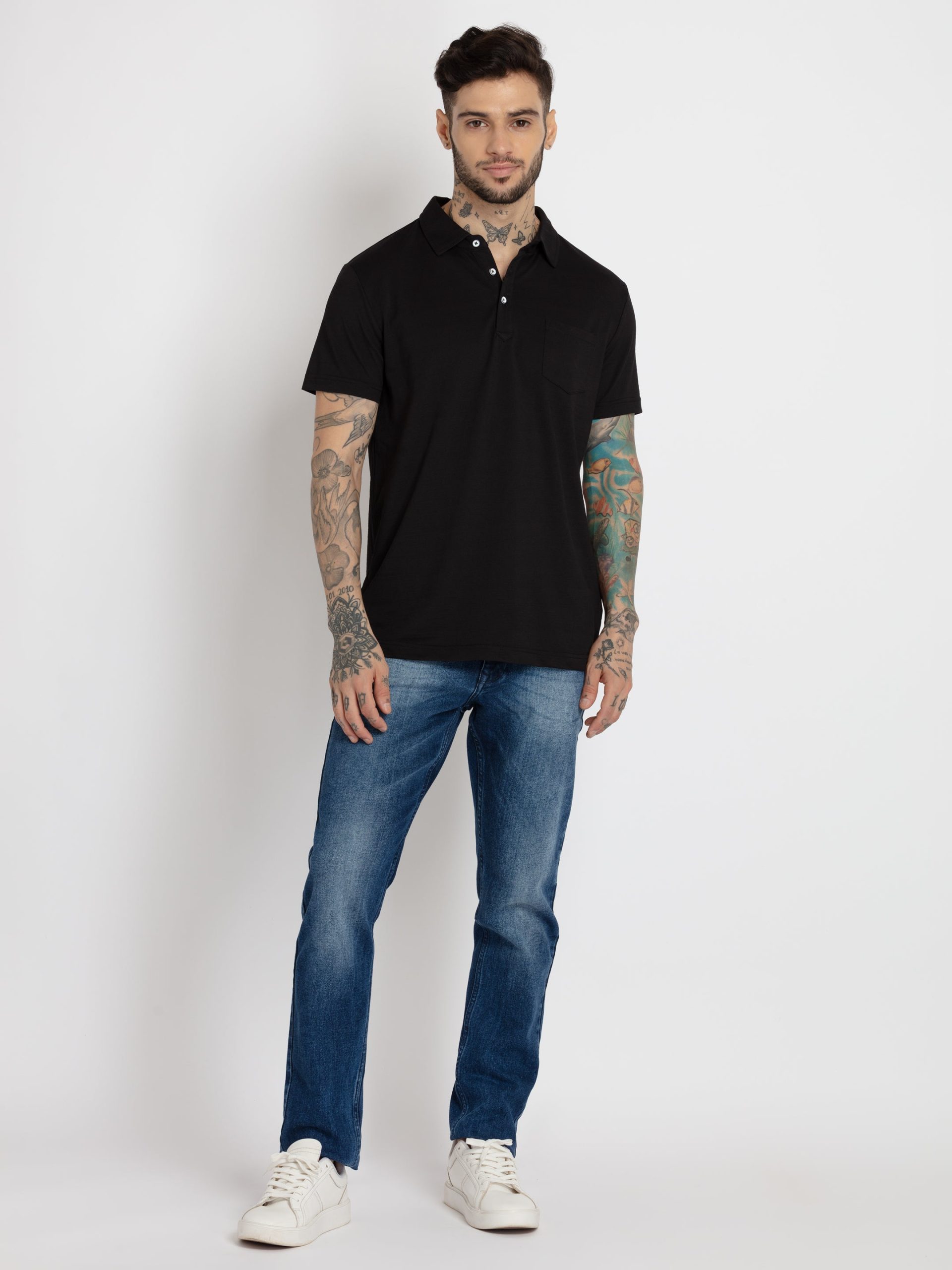 Status Quo Mens Solid Polo T-Shirt