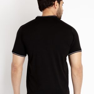 Status Quo Mens Solid Henley Neck T-Shirt