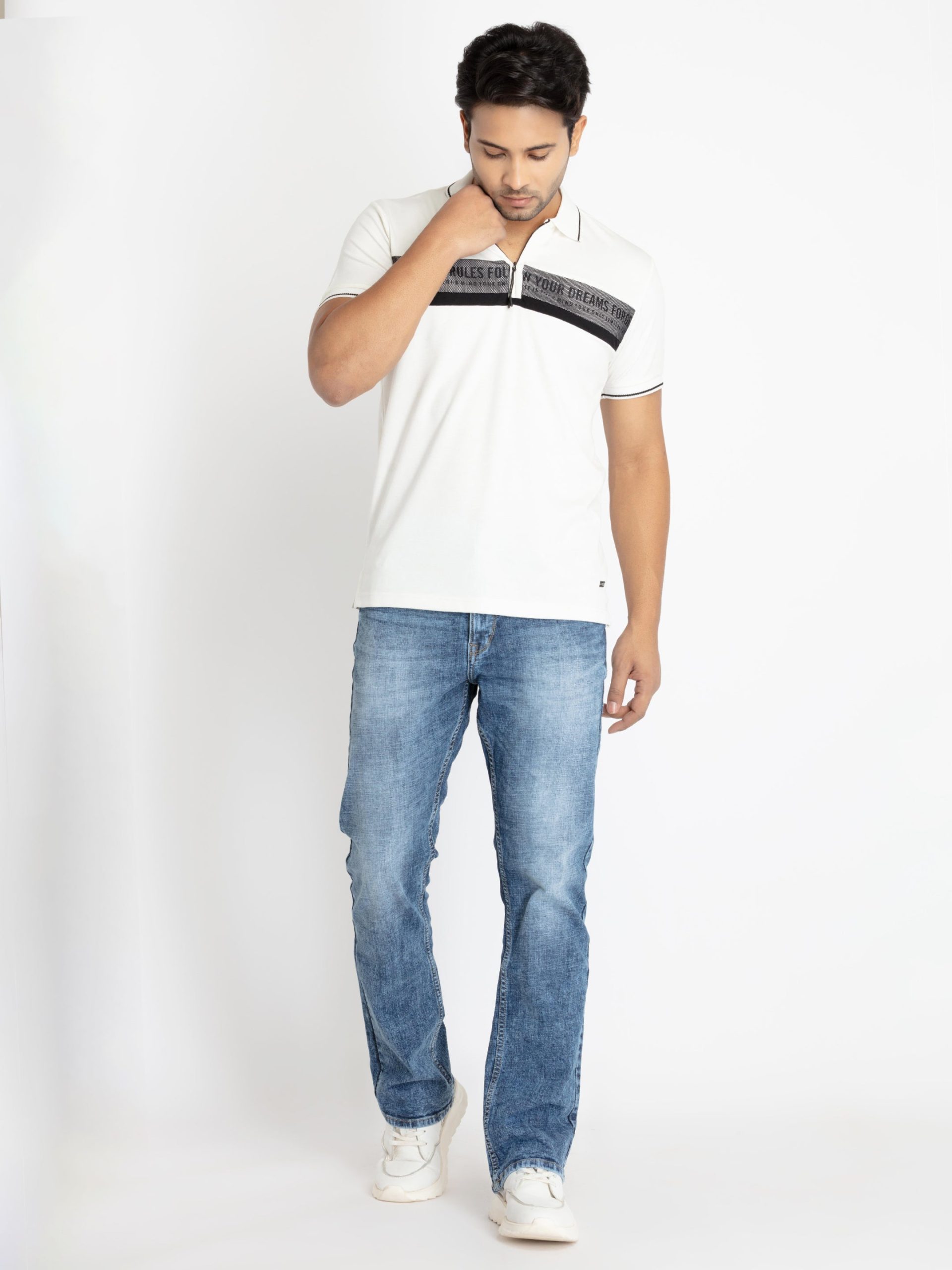Status Quo Mens Front Printed Polo T-Shirt