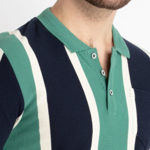 Status Quo Mens Striped Polo T-Shirt
