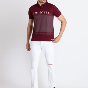 Status Quo Mens Printed Polo T-Shirt