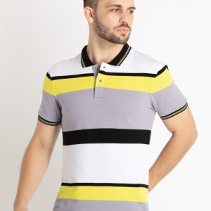 Mens Striped Polo T-Shirt