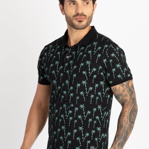 Mens All Over Printed Polo T-Shirt