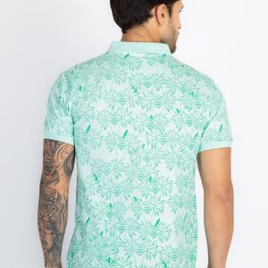 Status Quo All-Over Dots Printed Regular Fit Polo Tshirt