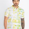 Status Quo Status Quo Men'S Abstract Printed Polo Neck Regular Fit Tshirt