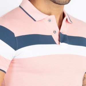 Mens Colourblock Polo T-Shirt