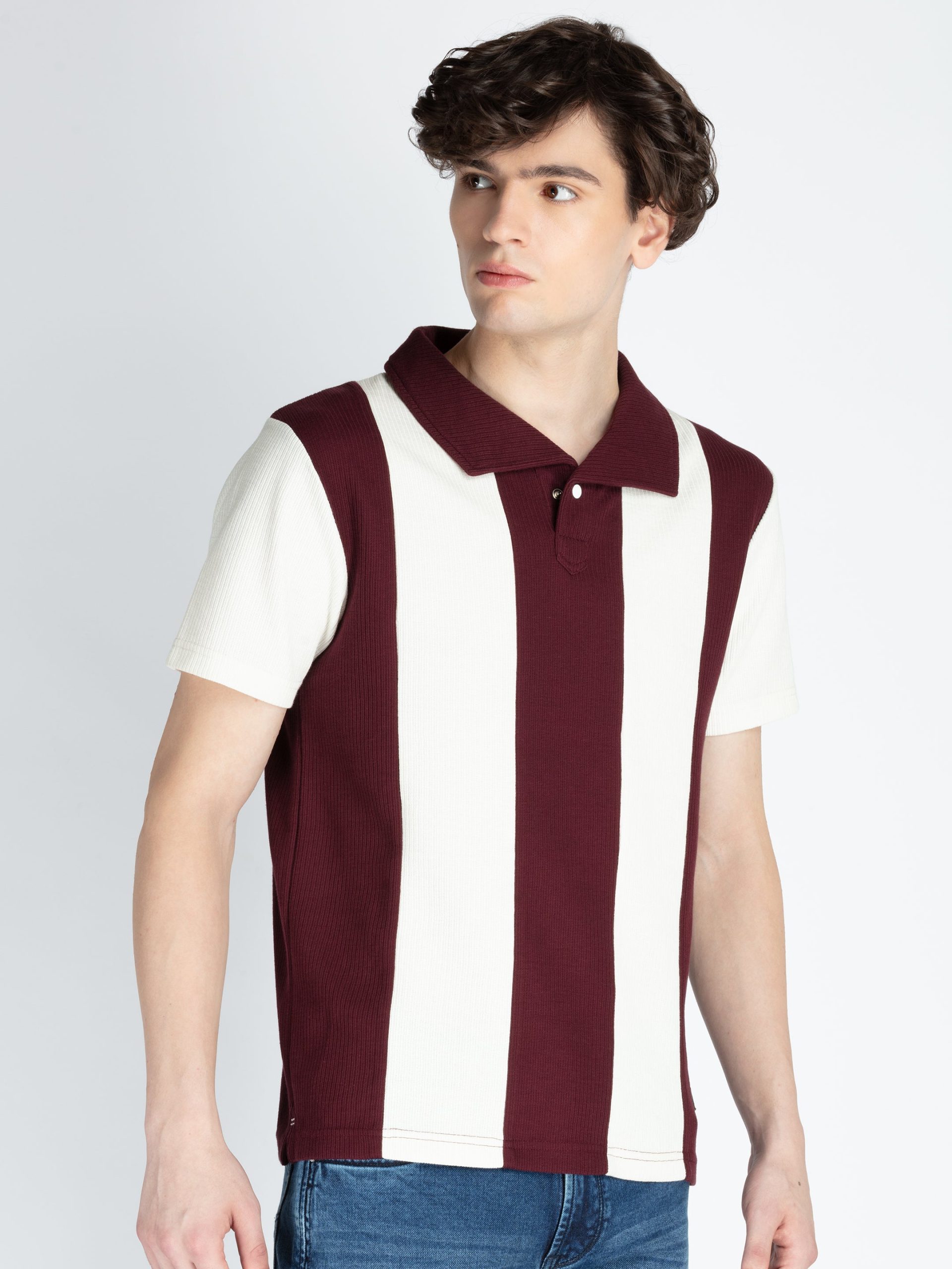 Mens Cut & Sew Polo T-Shirt
