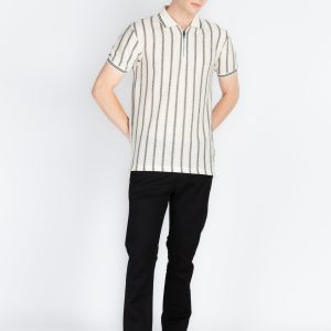 Mens Striped Polo T-Shirt
