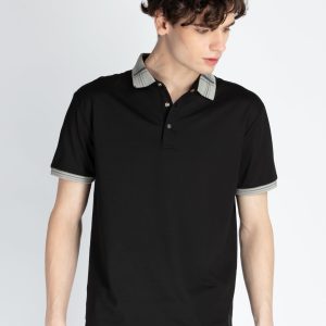 Mens Solid Regular Fit Polo T-Shirt