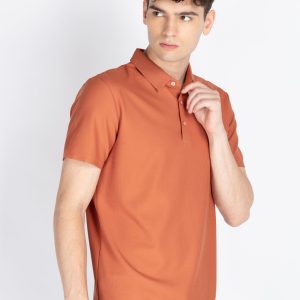 Status Quo Mens Solid Polo Collar T-Shirt