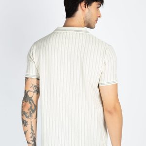 Mens Striped Polo T-Shirt
