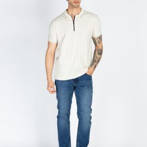 Mens Striped Polo T-Shirt