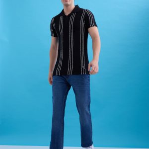 Status Quo Men'S New Basic Solid Slim Fit Polo Tshirt With Tipping Collar