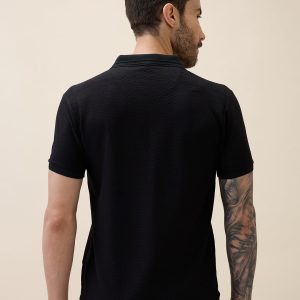 Status Quo Status Quo Men'S Solid Polo Collar Half Sleeves Regular Fit Tshirt