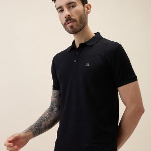 Status Quo Status Quo Men'S Solid Polo Collar Half Sleeves Regular Fit Tshirt