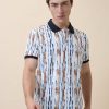 Status Quo Men'S Printed Polo Collar Half Sleeves Regular Fit Tshirt
