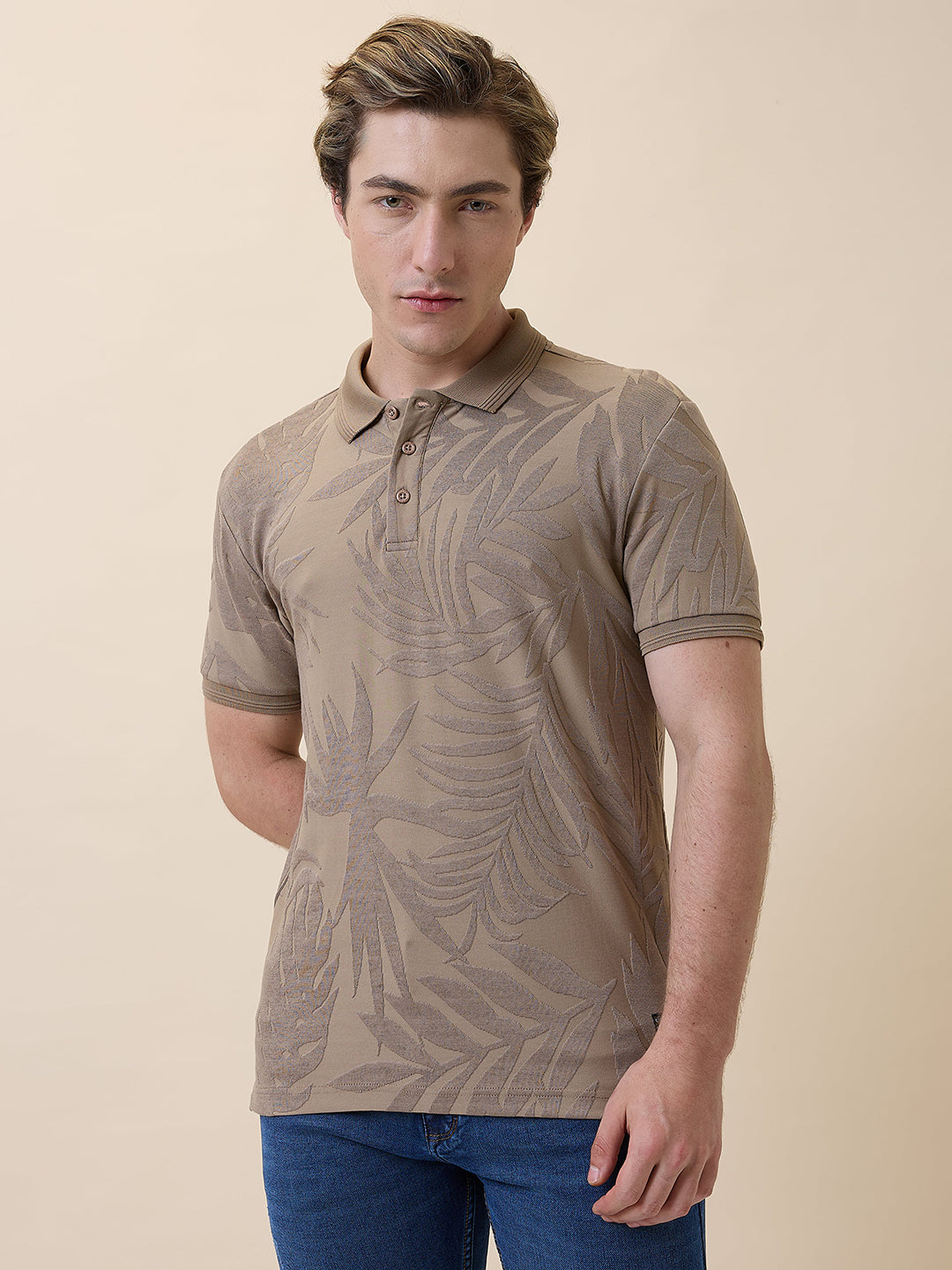 Status Quo Mens Solid Polo Collar Half Sleeves Regular Fit Tshirt