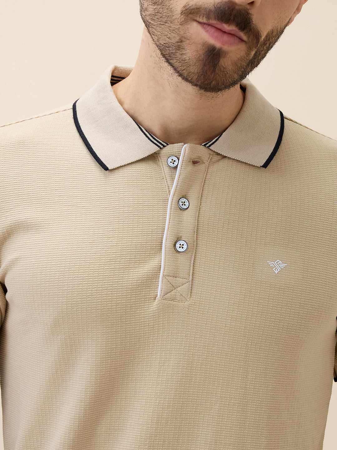 Status Quo Status Quo Men'S Solid Polo Collar Half Sleeves Regular Fit Tshirt