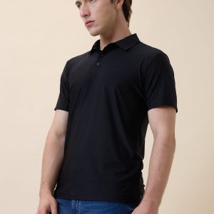 Status Quo Men'S Premium Solid Polo Collar Half Sleeves Regular Fit T-Shirt