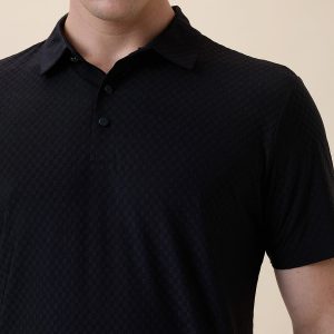 Status Quo Men'S Premium Solid Polo Collar Half Sleeves Regular Fit T-Shirt
