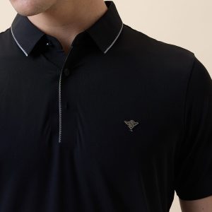Status Quo Men'S Premium Solid Polo Collar Half Sleeves Regular Fit T-Shirt