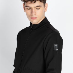 Mens Solid High Neck Lightweight Sweatshirt