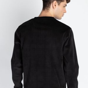 Status Quo Men'S Solid Round Neck Lightweight Sweatshirt