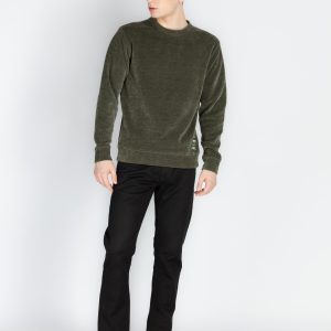 Status Quo Men'S Solid Round Neck Lightweight Sweatshirt