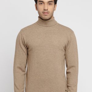 Status Quo Mens Solid High Neck Sweater