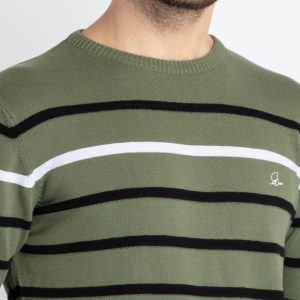 Status Quo Men'S Structure Knit Round Neck Sweater