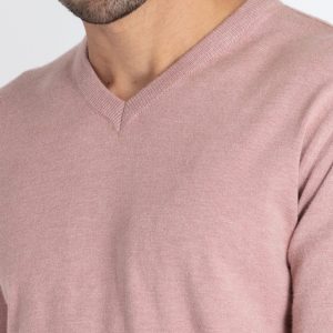 Status Quo Men'S Solid V-Neck Sweater