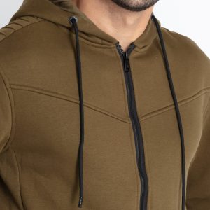 Mens Solid Hooded Sweatshirt